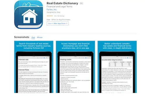 Real Estate Dictionary App