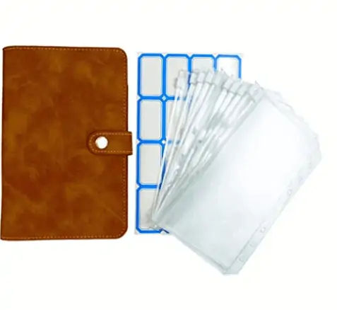 JUSTSHIK Cash Envelope Wallet Budgeting System with 12 Budget  Envelopes,Budget Wallet Envelope System Wallet for Cash Budgeting