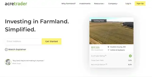 AcreTrader Platform.