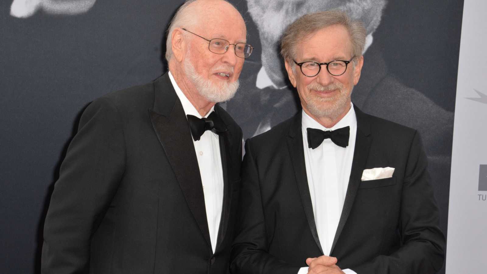 LOS ANGELES, CA. June 9, 2016: Composer John Williams & director Steven Spielberg at the 2016 American Film Institute Life Achievement Award gala honoring John Williams at the Dolby Theatre, Hollywood