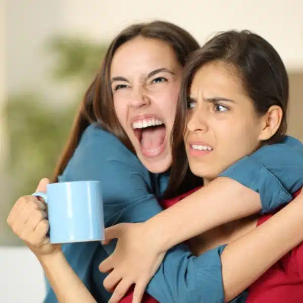 woman over excited