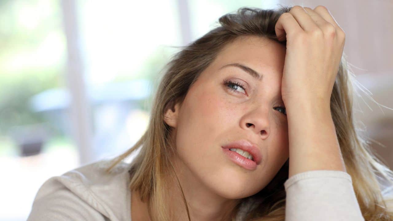 woman tired