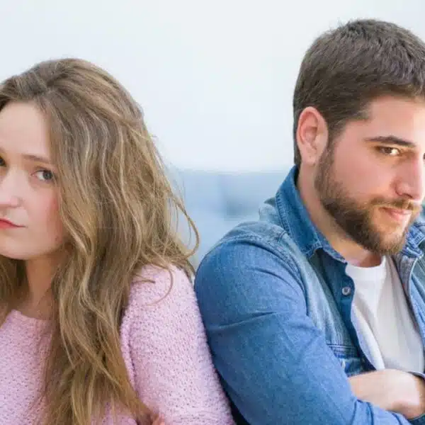 couple not happy moving