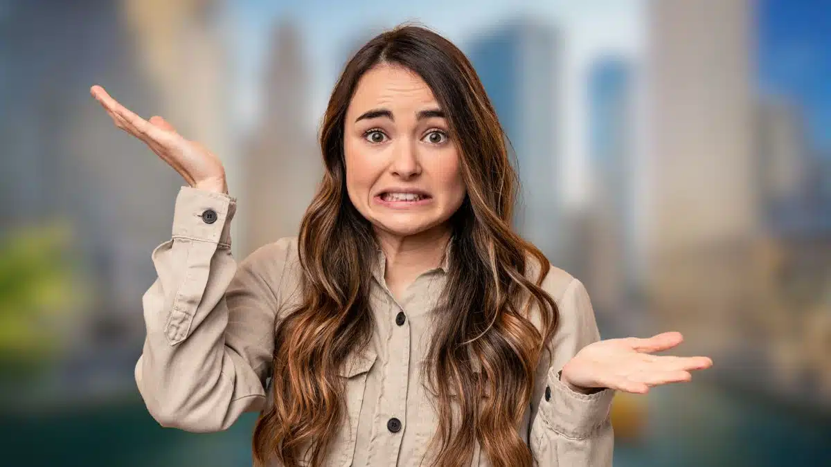 woman confused about city