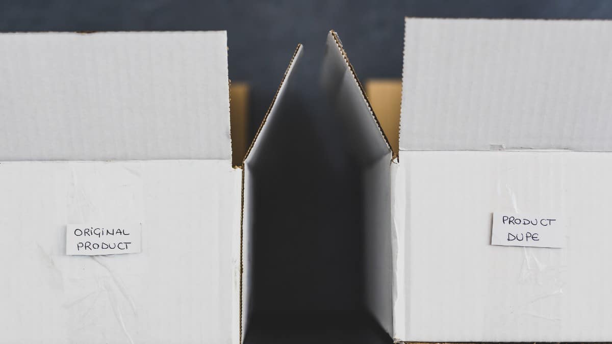 20 Things Minimalists Refuse to Spend Money On Original-product-vs-dupe-imitation-label-inside-delivery-parcel-2