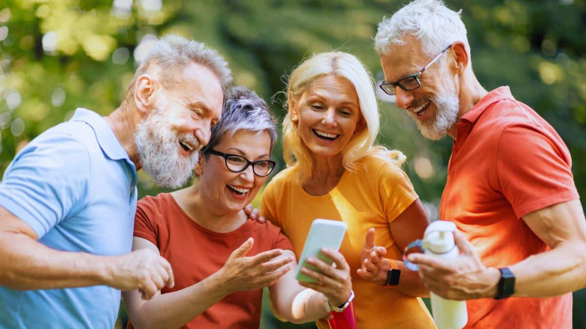 Quick Money Wins People Can Over mature friends senior smiling