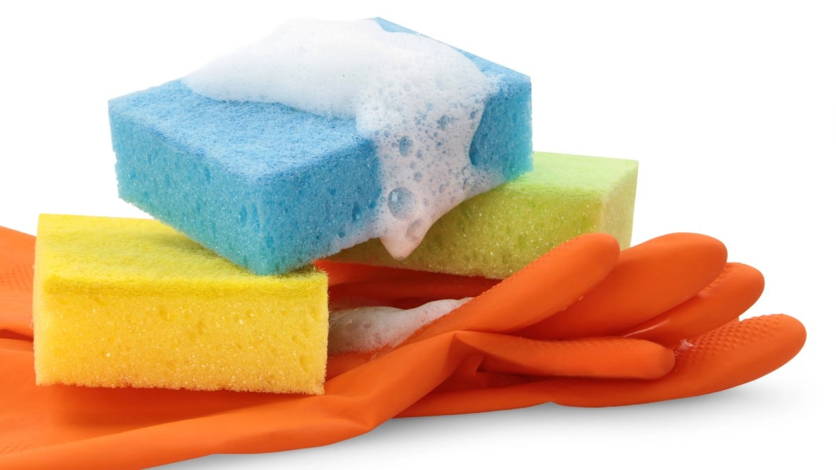 Kitchen Clutter Mistakes Costing You Money sponges