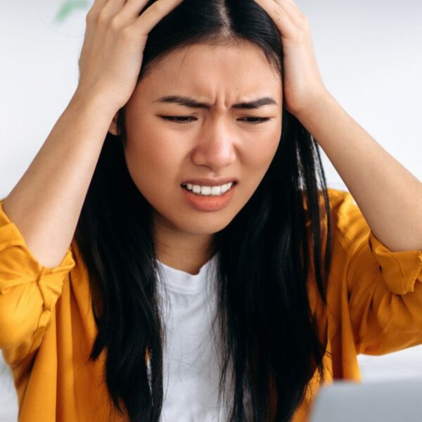 woman upset frustrated mad