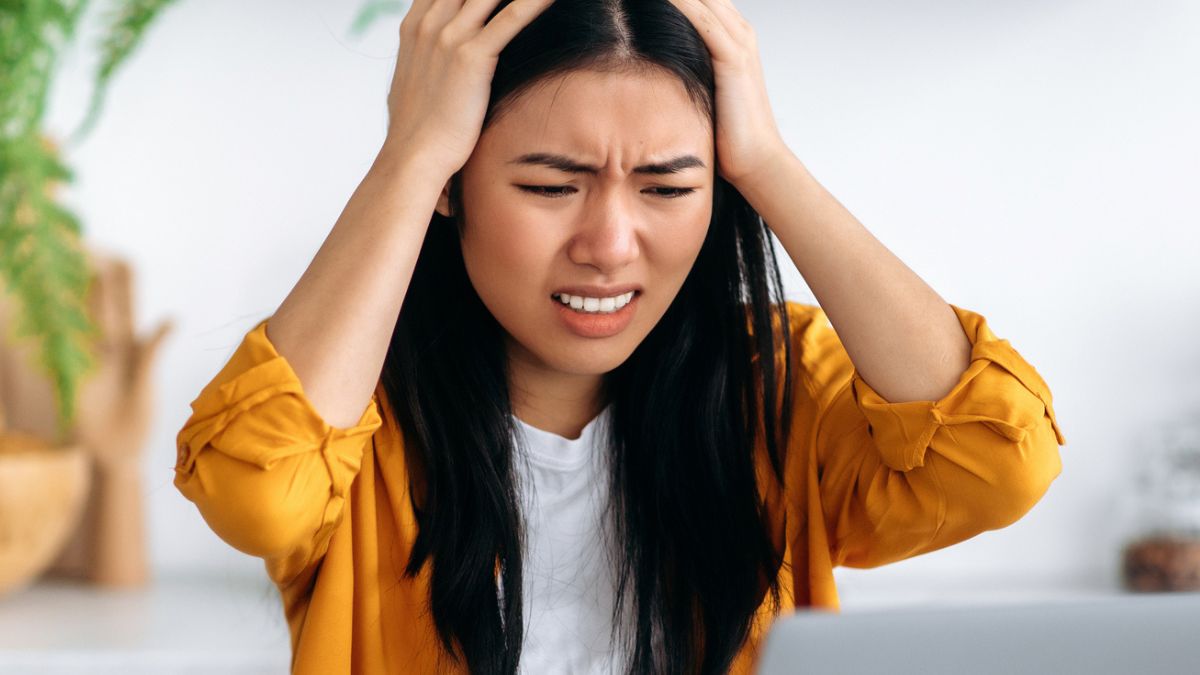 woman upset frustrated mad