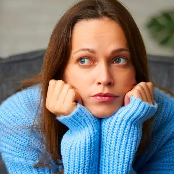 woman sad regret wondering