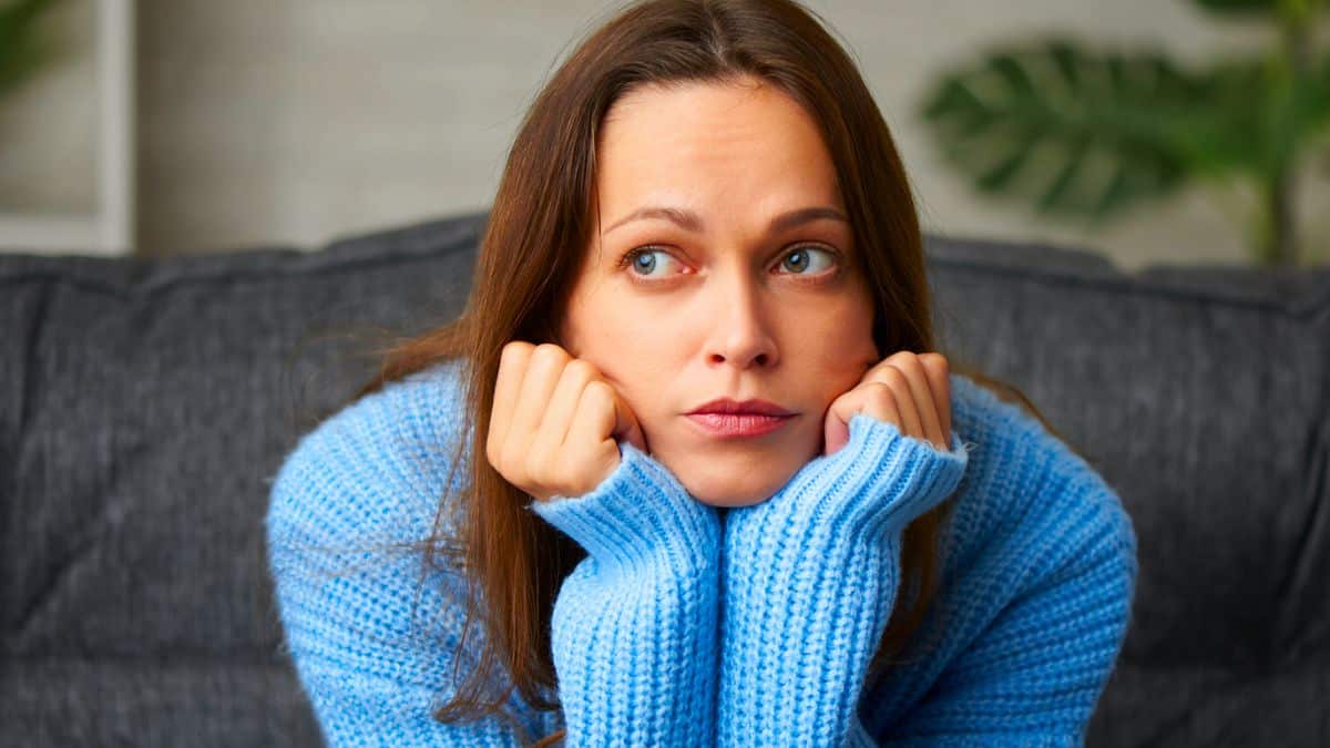 woman sad regret wondering