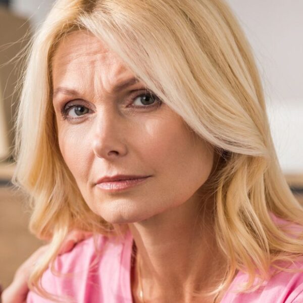 woman stunned with her daughter