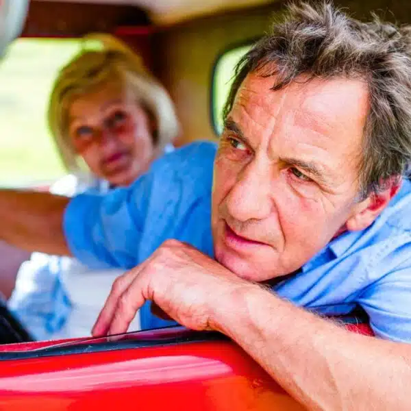 senior car truck red