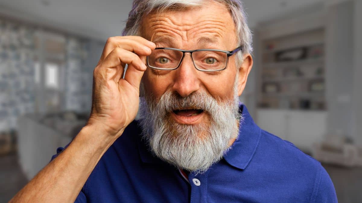 senior man glasses confused thinking
