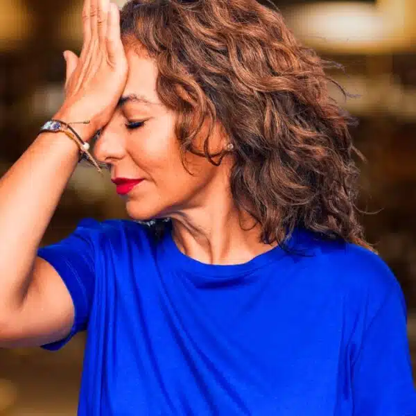 woman mistake regret curly hair