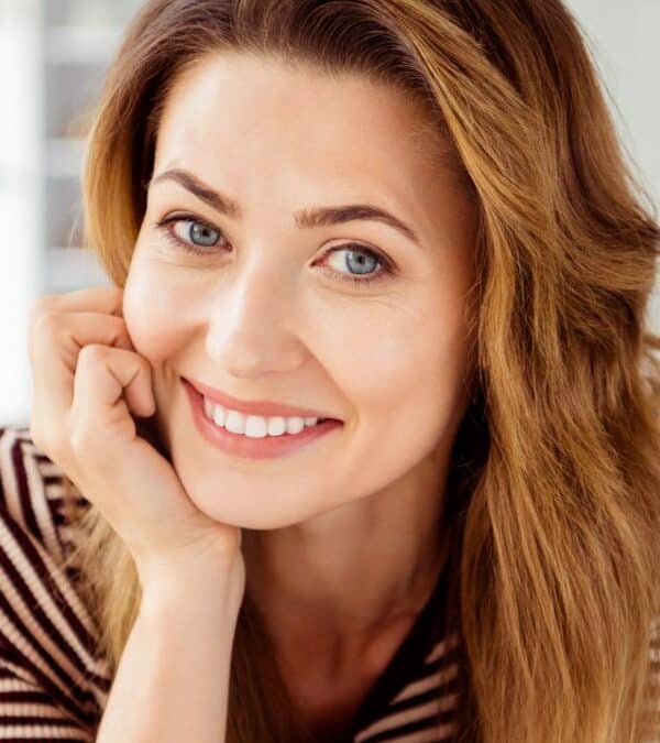 woman mother at home smiling