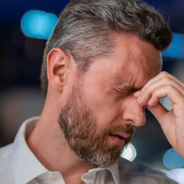 man stressed suit business angry