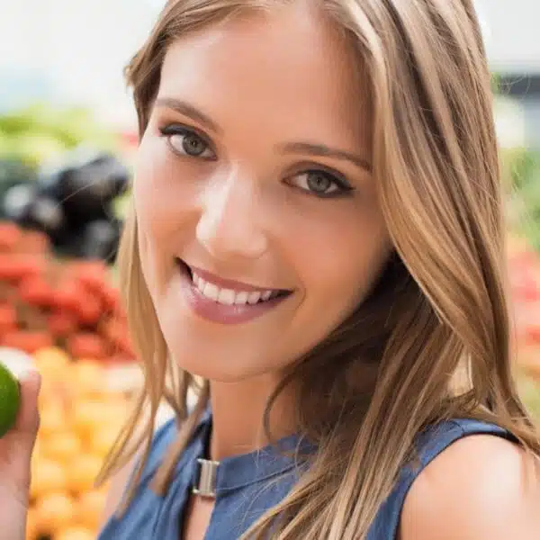 woman grocery shopping