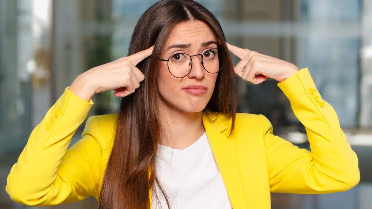 working in the office is woman