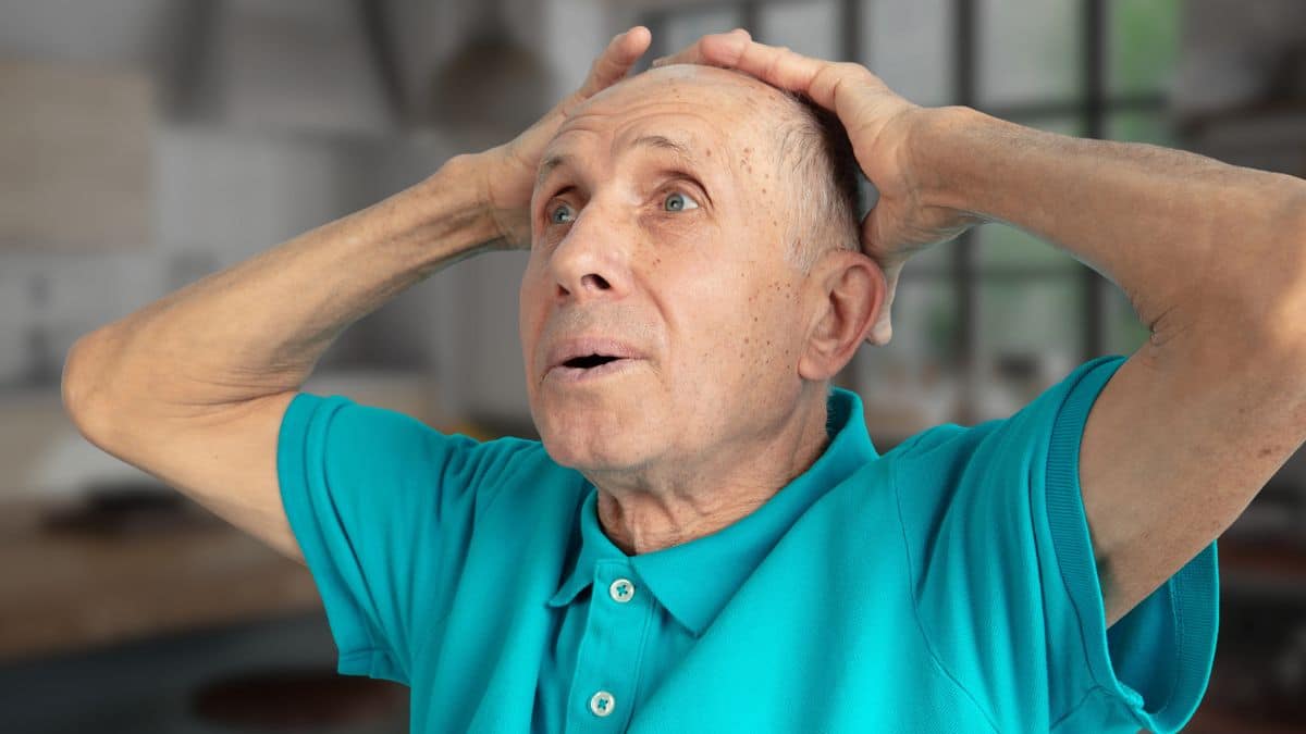 man in polo disappointed