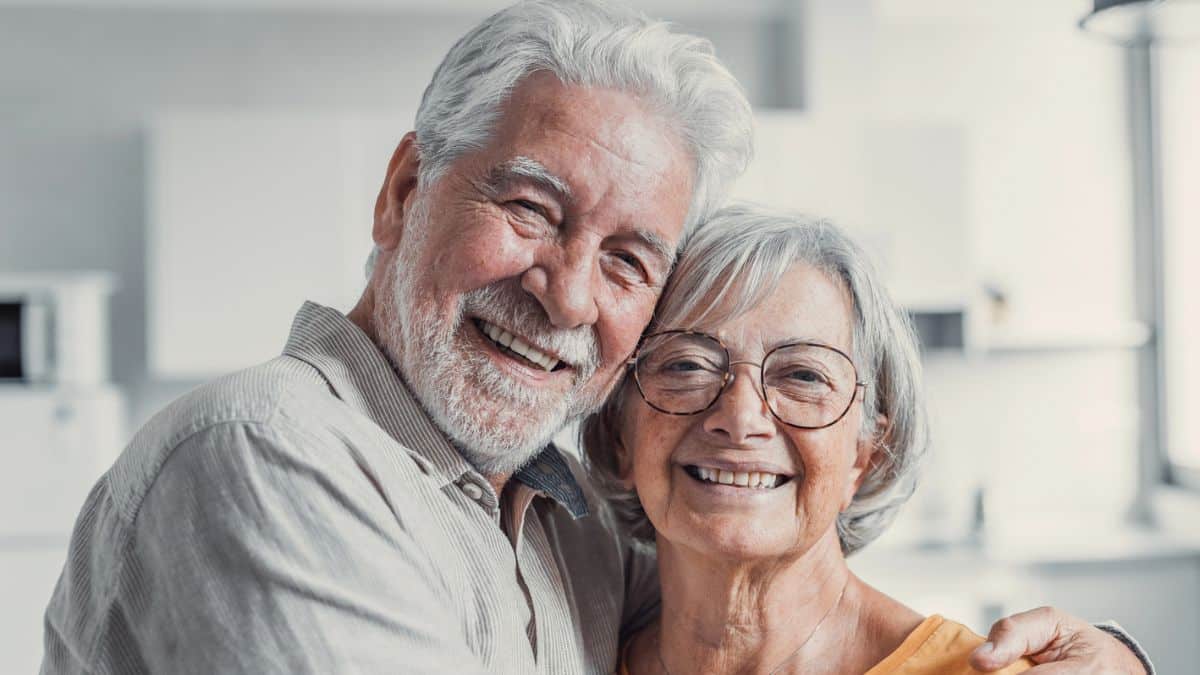 couple smiling together