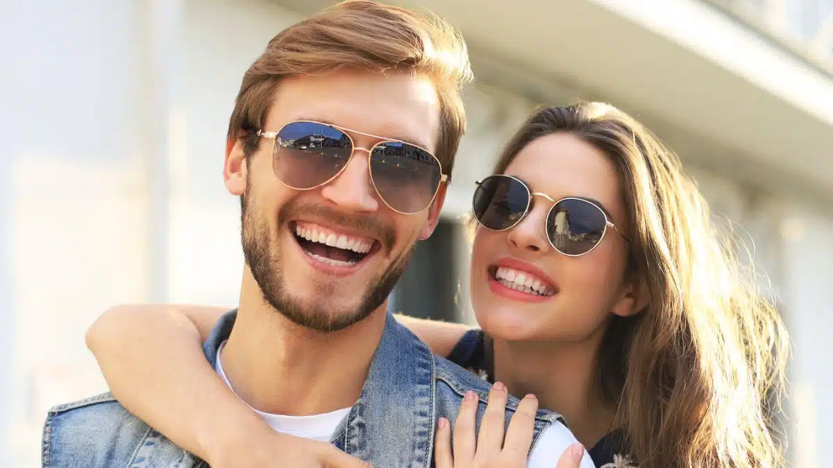couple wearing sunglasses