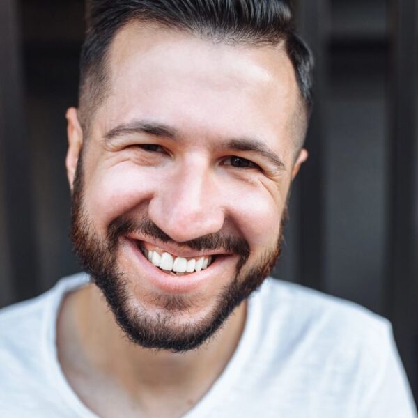 man smile