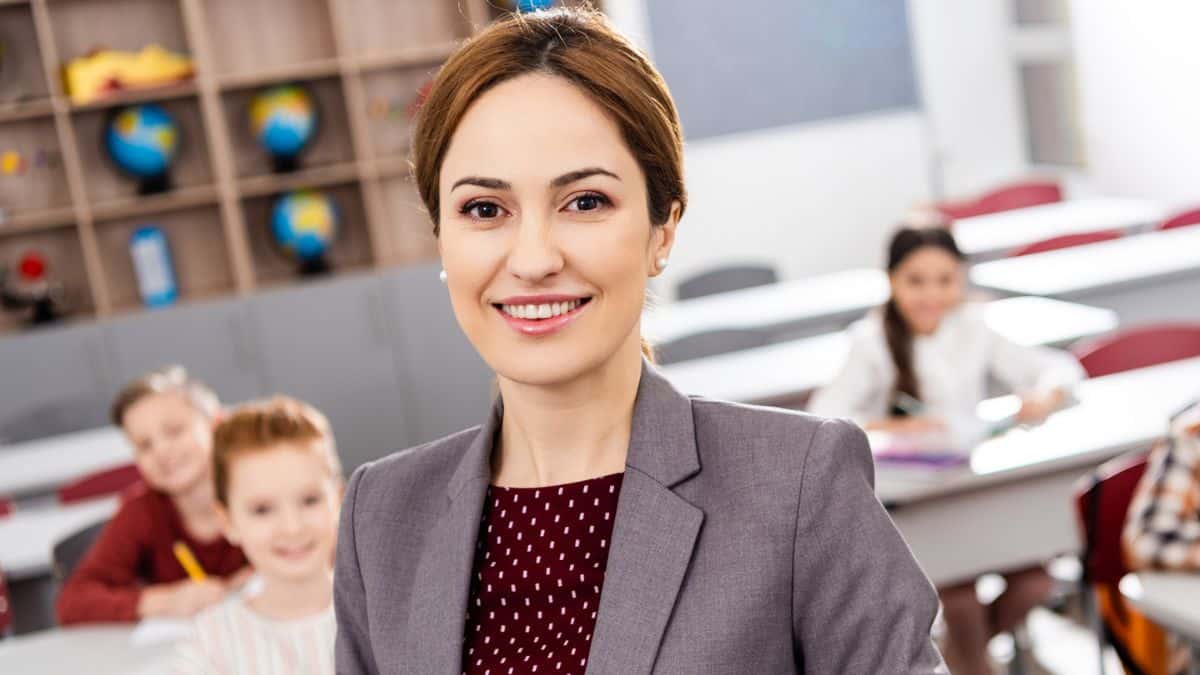 teacher in classroom
