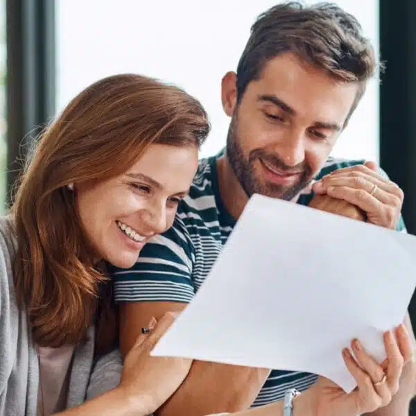 Couple reviewing their investment accounts