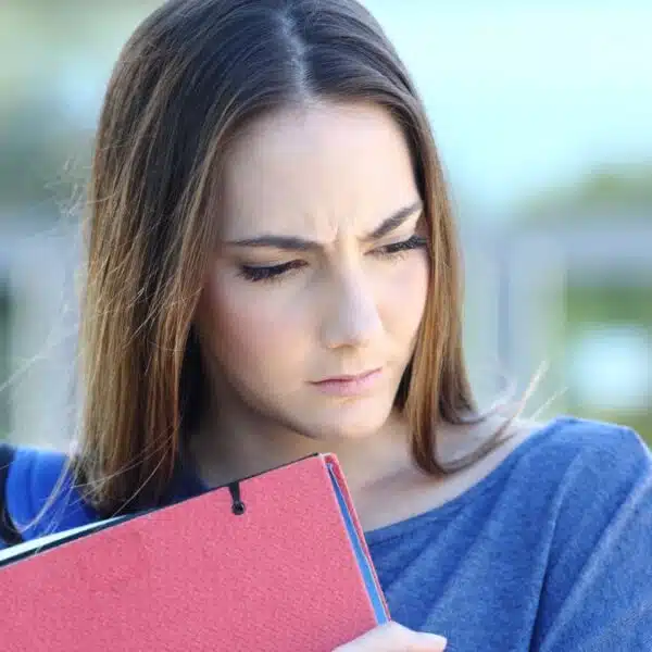 Woman attending college