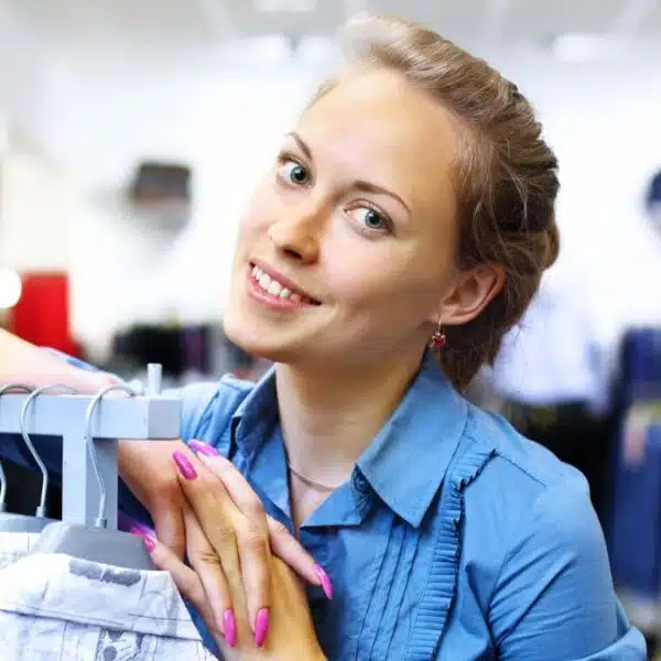 woman shopping in the store