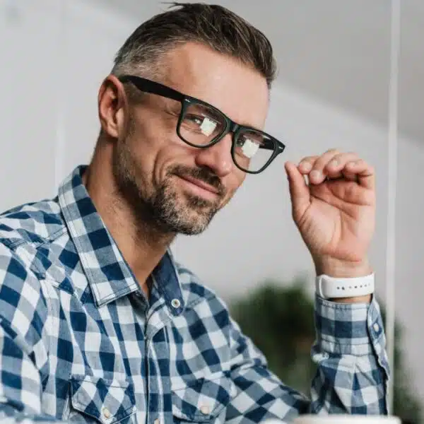 Man working on his business remotely