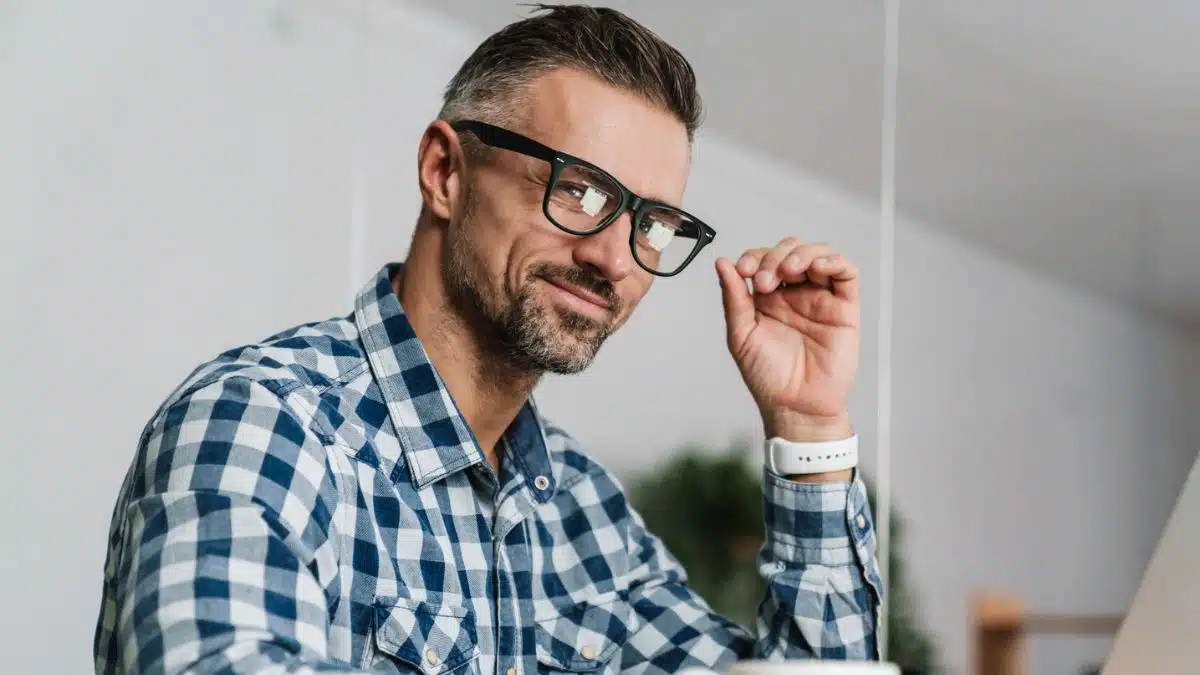 Man working on his business remotely