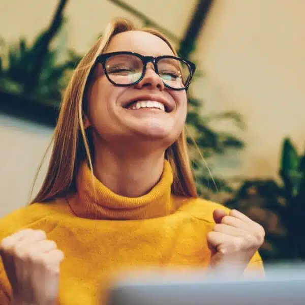 Woman finding success at work