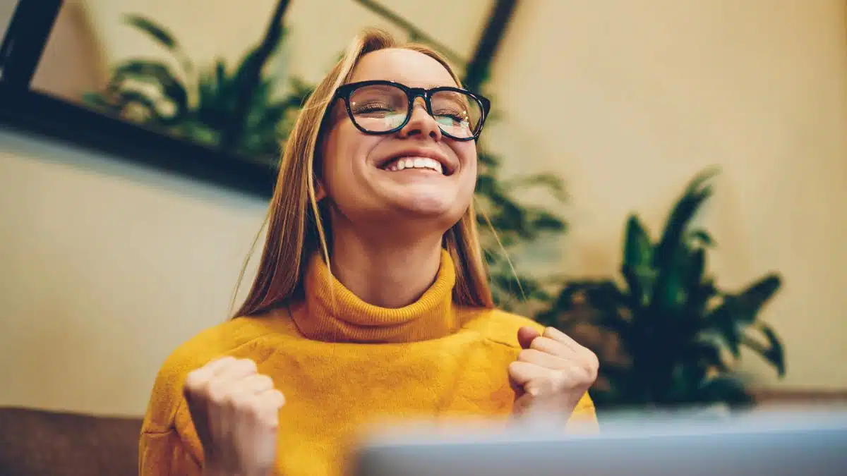 Woman finding success at work