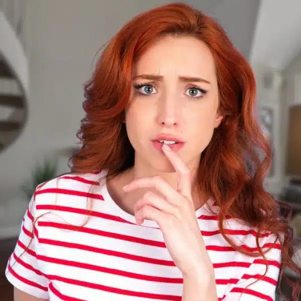 Woman rethinking her financial situation