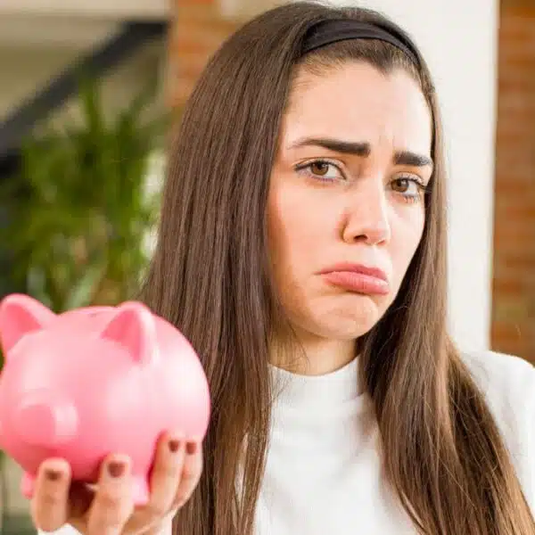 Woman running out of her savings