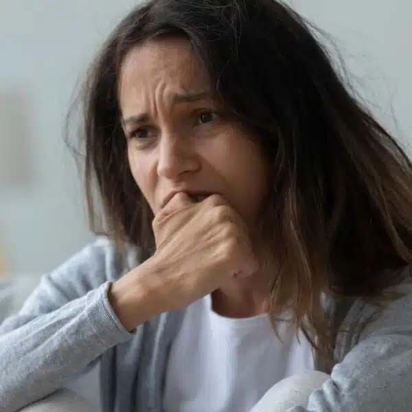 Woman stressed over her money situation