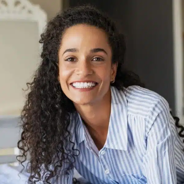 Woman taking a break from her work day