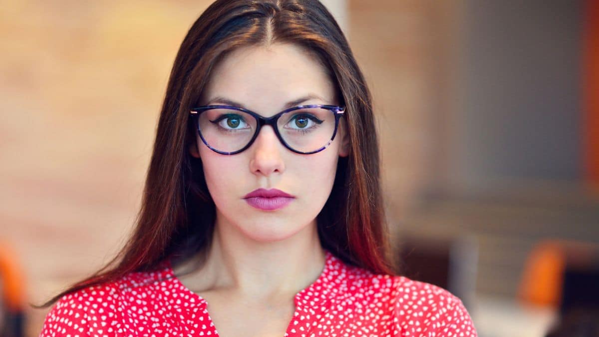 woman glasses working outside