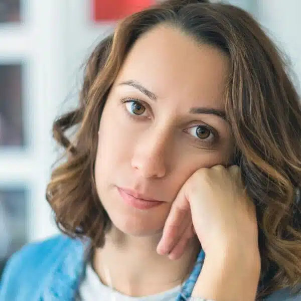 woman unhappy with her money