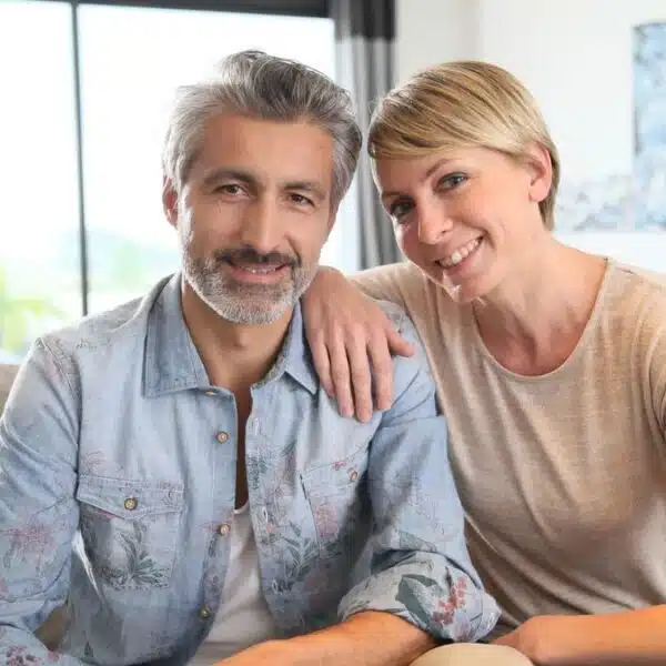 Couple living in peace with their finances