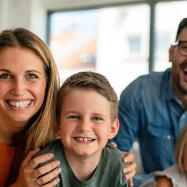 Family spending their weekend together