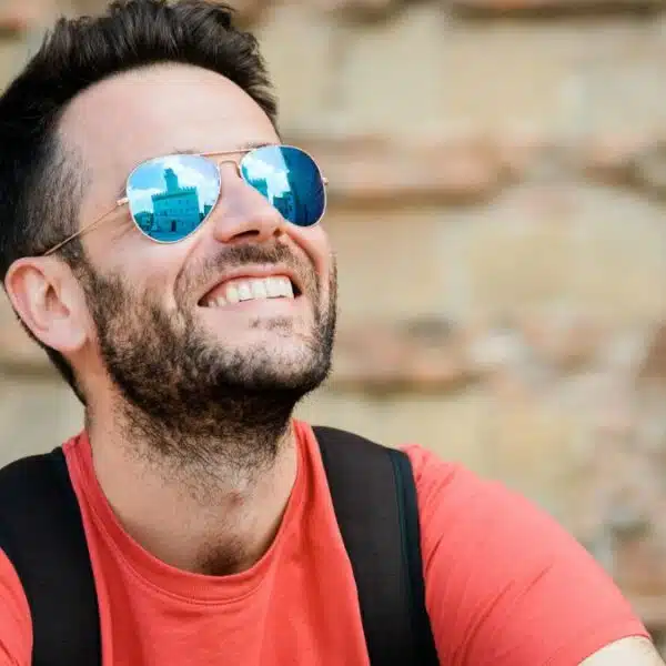 Man enjoying his day off
