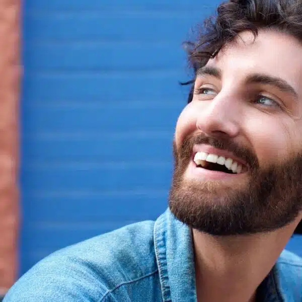 Man happy with his financial decisions