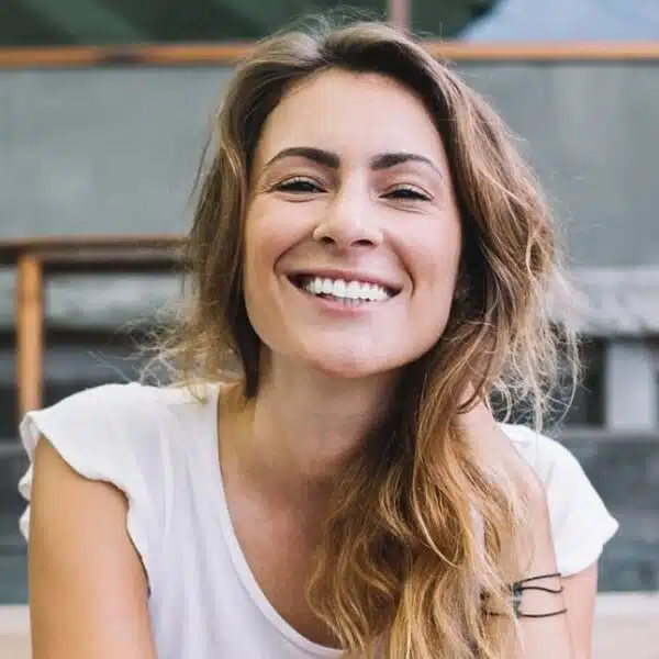 Woman decluttering her life