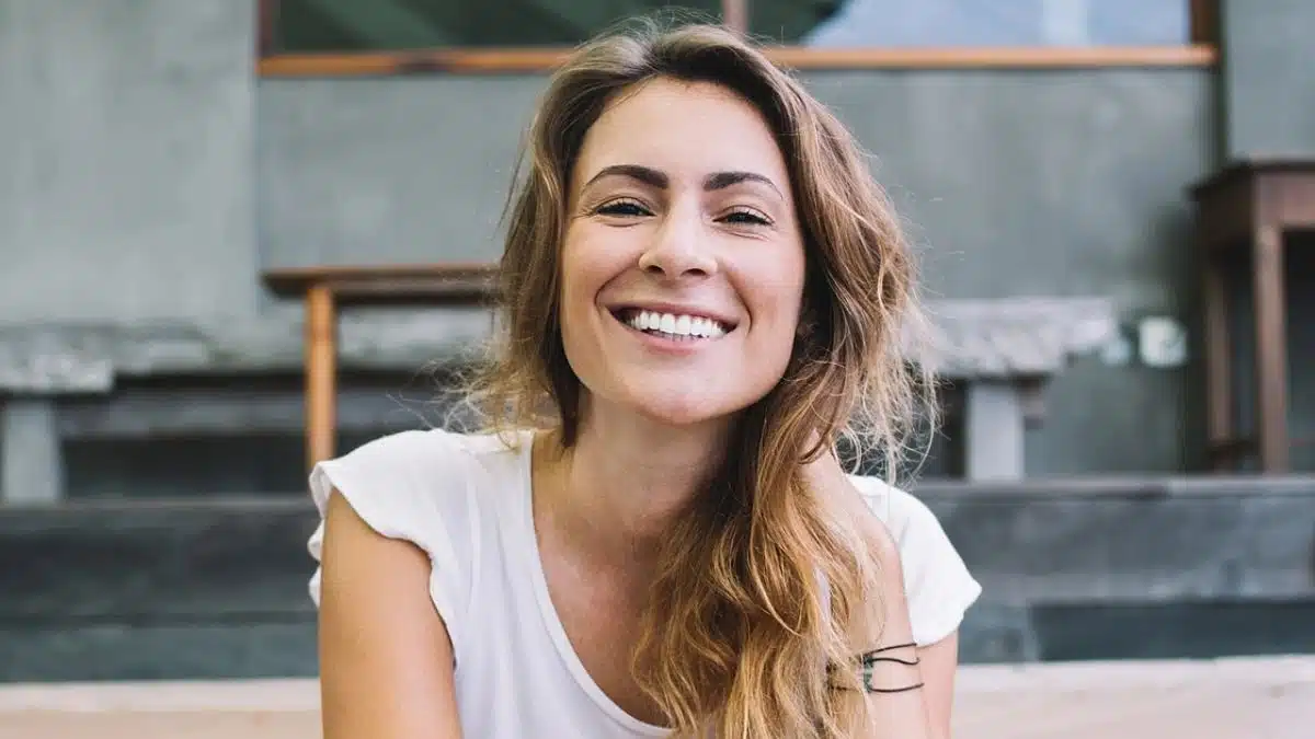 Woman decluttering her life