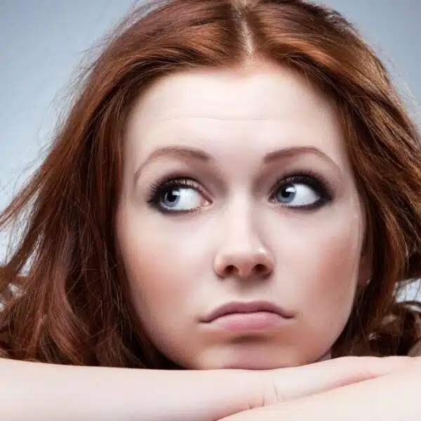 Woman feeling trap with her frugal habits