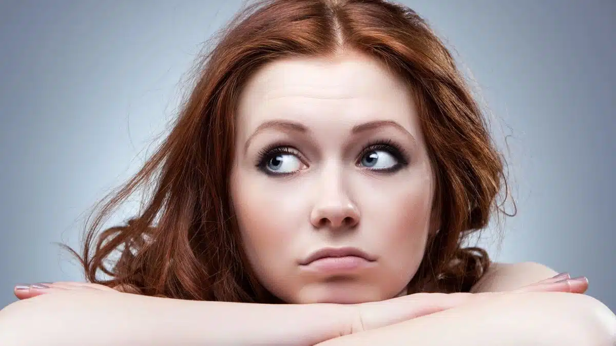 Woman feeling trap with her frugal habits