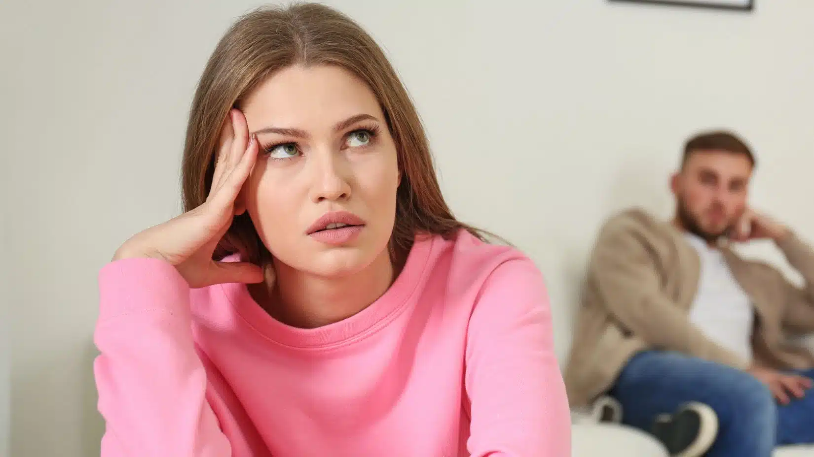 Woman frustrated with her finances